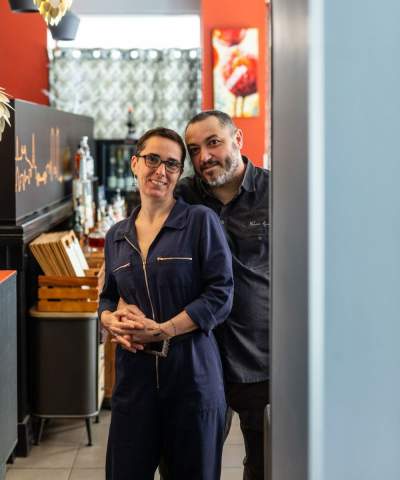 Portrait de Fabrice et Carine Roche - Restaurant Semi Gastronomique Lyon - Opaline 